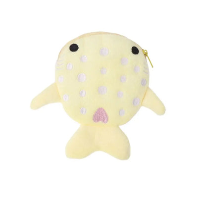 Cartoon Shark Whale Shark Coin Purse Bag Pendant Zipper Shark Plush Wallet Creative Fashion Plush Coin Bag Earphone