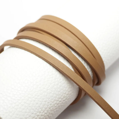 45inches Soft Faux leather cord,Fine Litchi Texture 5x2mm Leather Strips,Leather Belt Bag Handle,Waist Chain Bracelet Making