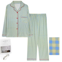 Lapel Yellow Green Check