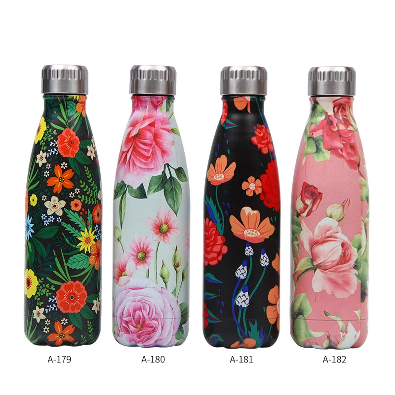 LOGO Custom Stainless Steel Bottle For Water Thermos Vacuum Insulated Cup Double-Wall Travel Drinkware Sports Flask 179-201