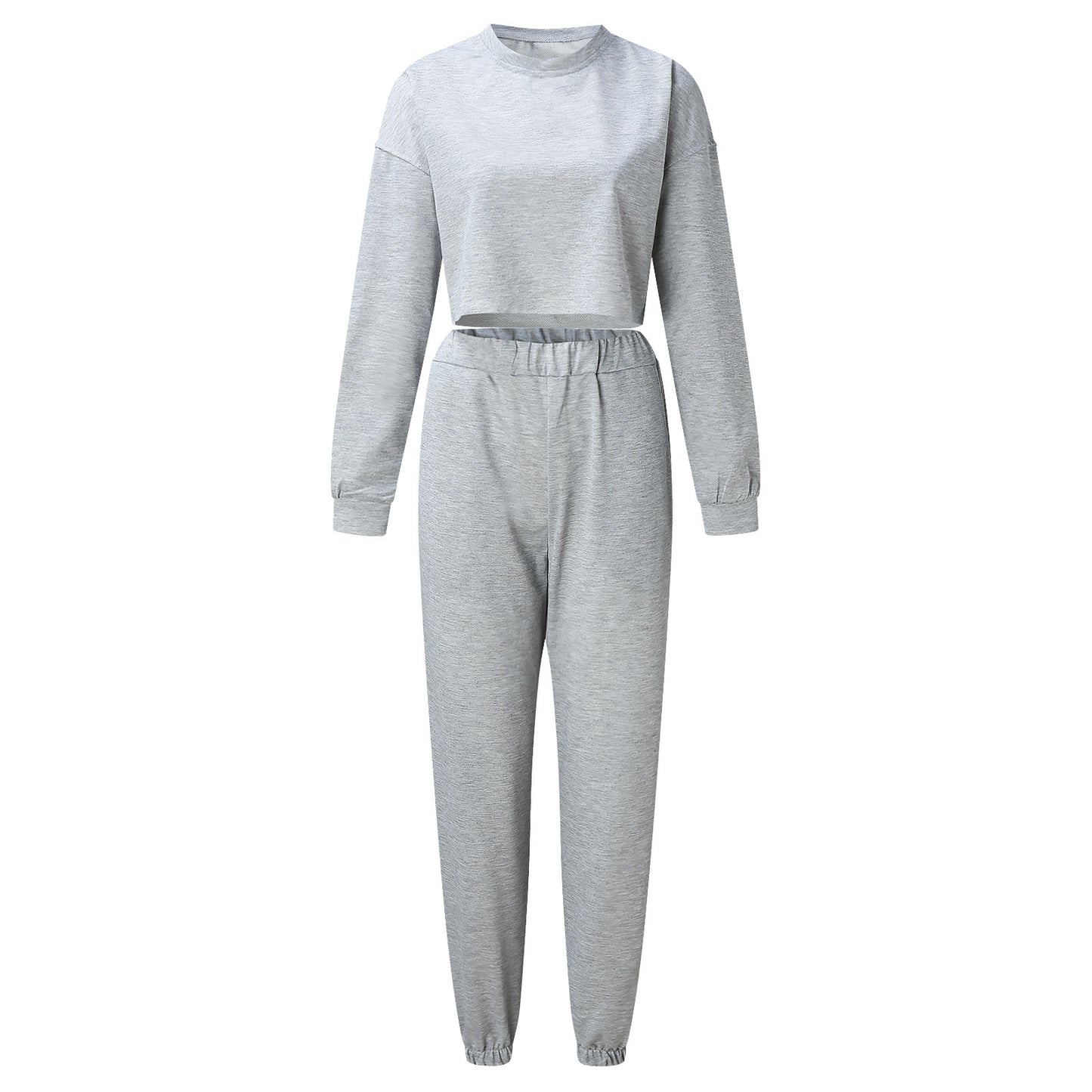 Women's Casual Loose Sports Sweater Suit 2-piece Set