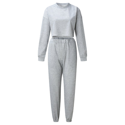 Women's Casual Loose Sports Sweater Suit 2-piece Set