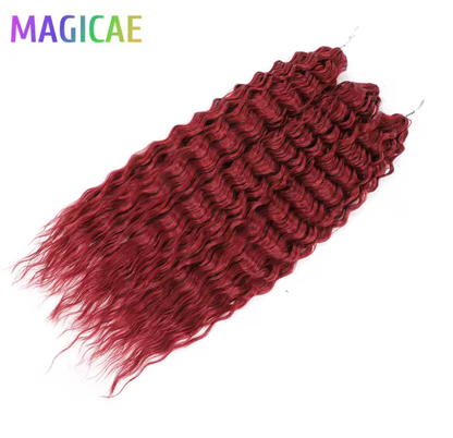 Magicae 3Pcs 300Grams 24Inches Ariel Deep Water Wave Hair (Braid or Twist)