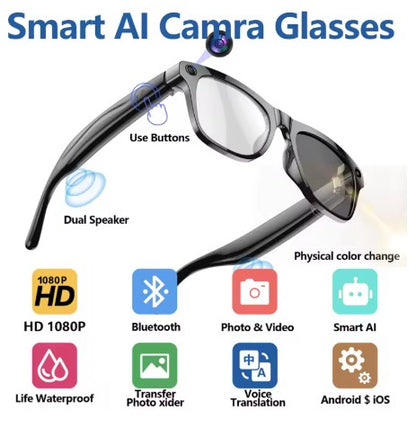SnatchView AI Camera Glasses