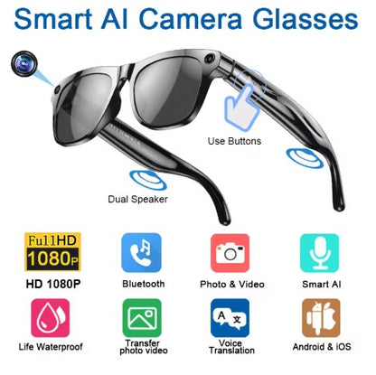SnatchView AI Camera Glasses