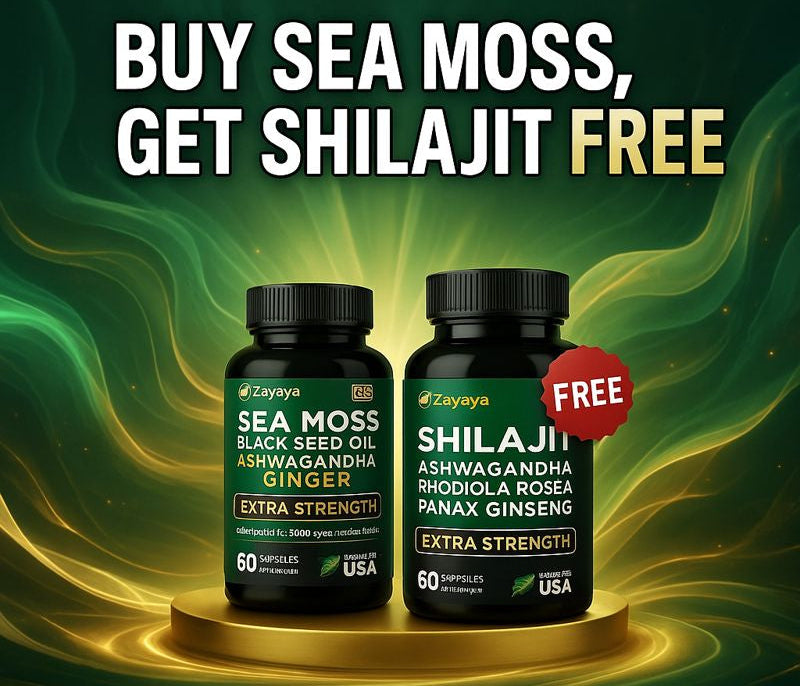 Nature's Boost Kit - Sea Moss + FREE Shilajit (BOGO•60-Cnt)