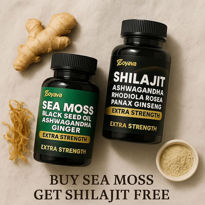 Nature's Vitality Boost Kit Bundle Sea Moss + Shilajit!