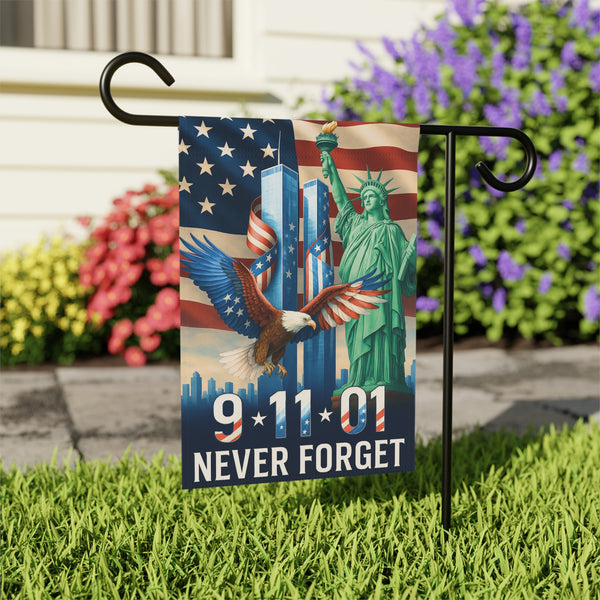 Never Forget 911 Patriotic Remembrance Garden Flag
