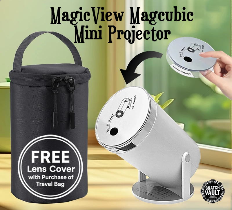 MagicView MagCubic Projector / Free Lens Cover with Travel Bag Bundle