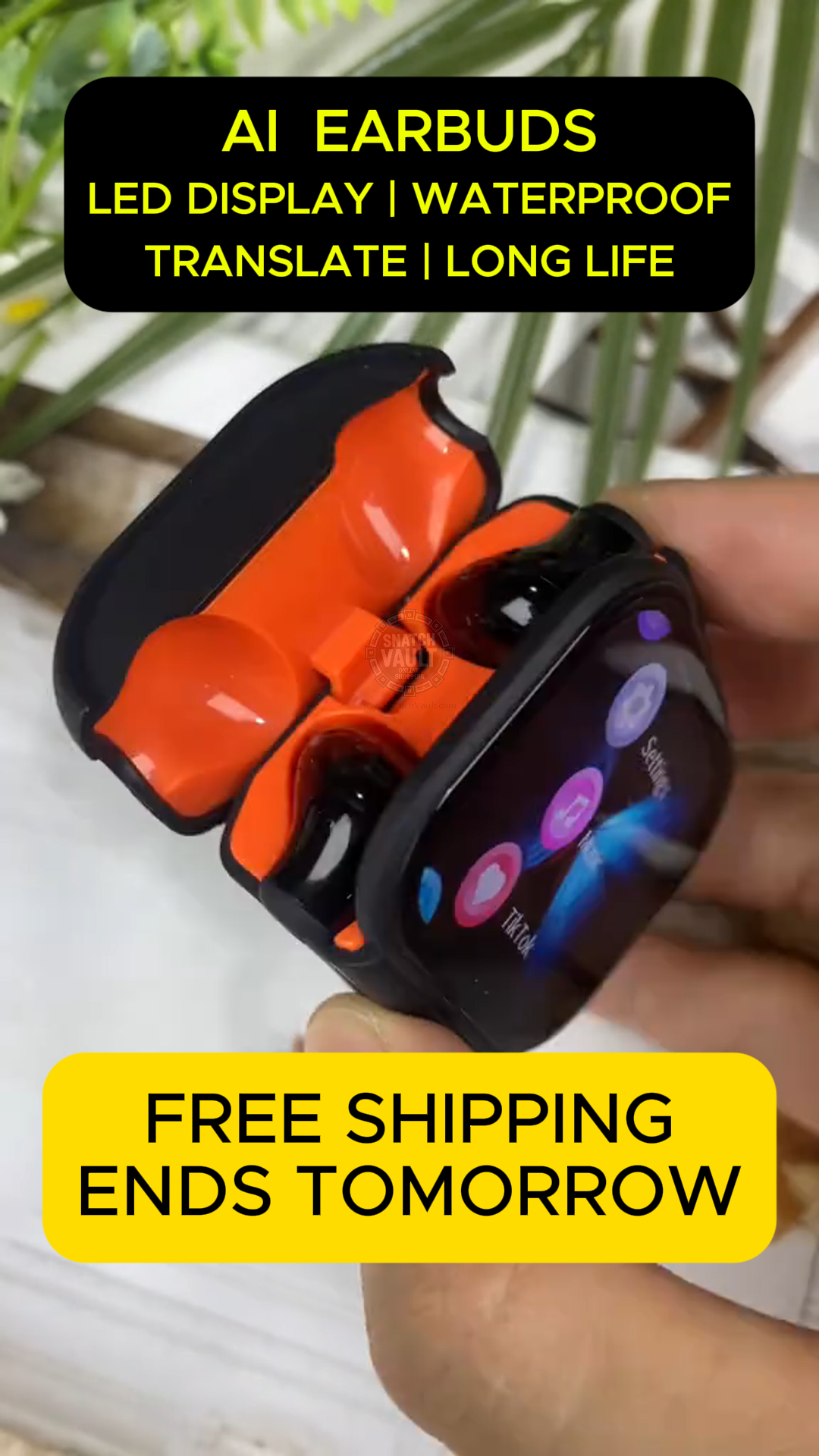 AI Touchscreen Earbuds | FREE SHIPPING | Waterproof | Translate | Long Life