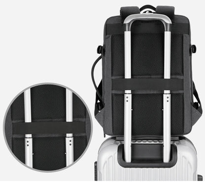 Men Large Capacity Backpack USB Charging Male Laptop Bagpack Waterproof Business Travel Back Pack Luggage Bag Mochila