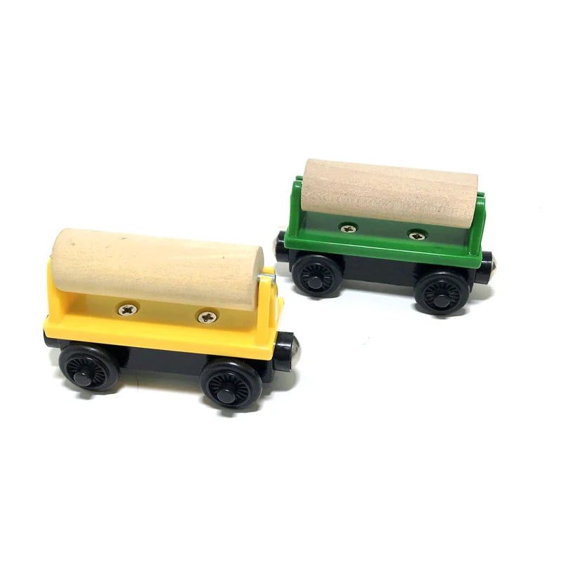 Car Toy,Wooden Train Magnetic Link Can Be Connected To Wooden Train Set Track Toy Children's Puzzle Hand Push Toy Car,W09