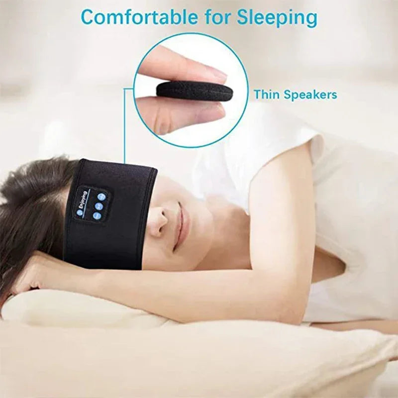 Xioami Bluetooth 5.0 Earphones Sports Sleeping Headband Elastic Wireless Headphones Music Eye Mask Noise Cancellation Headset