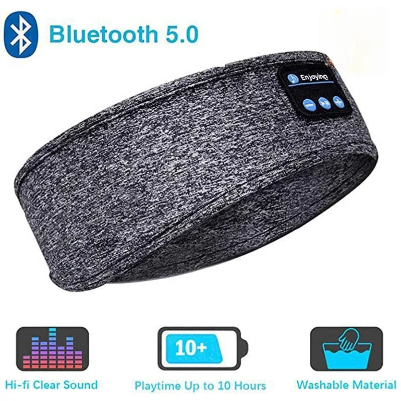 Xioami Bluetooth 5.0 Earphones Sports Sleeping Headband Elastic Wireless Headphones Music Eye Mask Noise Cancellation Headset