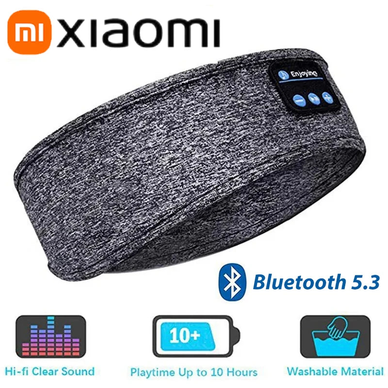 Xiaomi Bluetooth 5.3 Wireless Headset Sleep Aid Music Eye Masks Rechargeable Sports Headband Durable Nap Blackout Eyes Mask