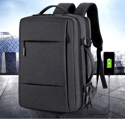 Men Large Capacity Backpack USB Charging Male Laptop Bagpack Waterproof Business Travel Back Pack Luggage Bag Mochila