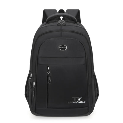 Minimalist Large Capacity Backpacks Men's Waterproof Oxford Commute School Backpack Business Casual Multiple Pockets Travel Bag