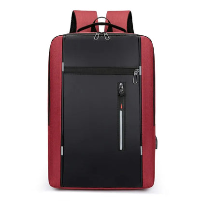 1 Pack 15.6 Inch Men's Business Computer Bag Multi-pocket High-capacity Usb Charging Work Commuting Backpack