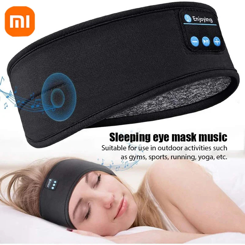 Xiaomi Bluetooth 5.3 Wireless Headset Sleep Aid Music Eye Masks Rechargeable Sports Headband Durable Nap Blackout Eyes Mask