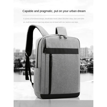 Business Laptop Backpack Large Capacity Multifunctional Usb Charging Waterproof Film Backbag Casual Shoulder Bag For Men