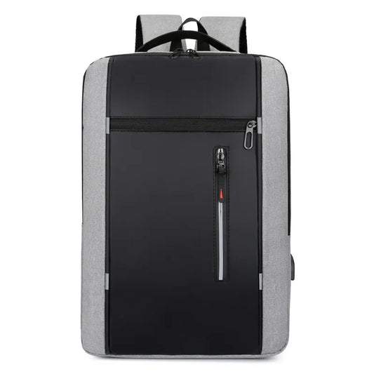 1 Pack 15.6 Inch Men's Business Computer Bag Multi-pocket High-capacity Usb Charging Work Commuting Backpack