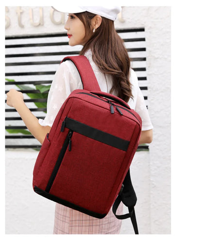 Business Laptop Backpack Large Capacity Multifunctional Usb Charging Waterproof Film Backbag Casual Shoulder Bag For Men