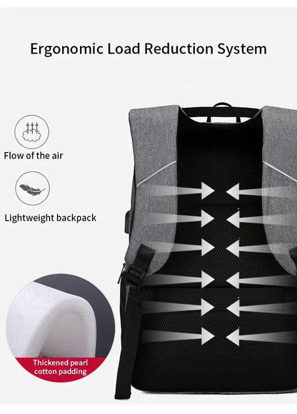 Waterproof Business Backpack Men USB School Backpacks 15.6 Inch Laptop Backpack Large Capacity Bagpacks for Men Back Pack Bags
