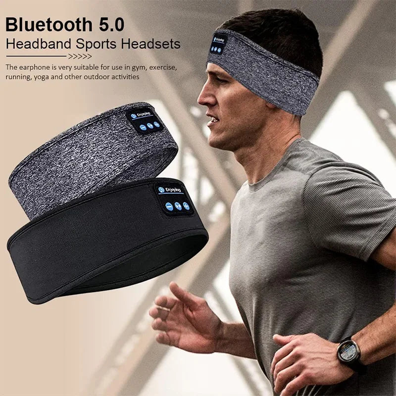 Xioami Bluetooth 5.0 Earphones Sports Sleeping Headband Elastic Wireless Headphones Music Eye Mask Noise Cancellation Headset