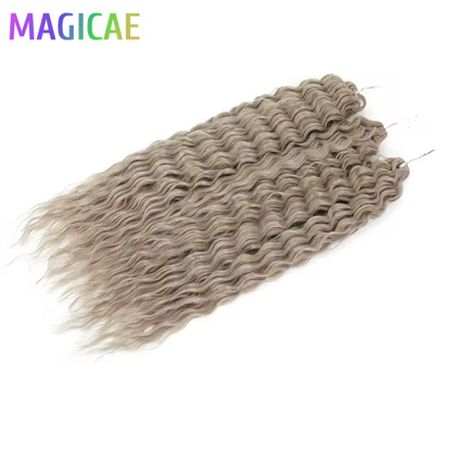 Magicae 3Pcs 300Grams 24Inches Ariel Deep Water Wave Hair (Braid or Twist)