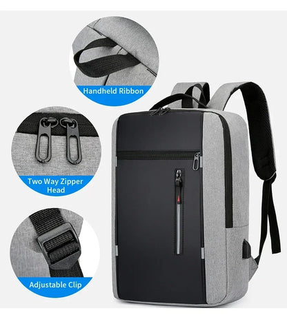 Waterproof Business Backpack Men USB School Backpacks 15.6 Inch Laptop Backpack Large Capacity Bagpacks for Men Back Pack Bags