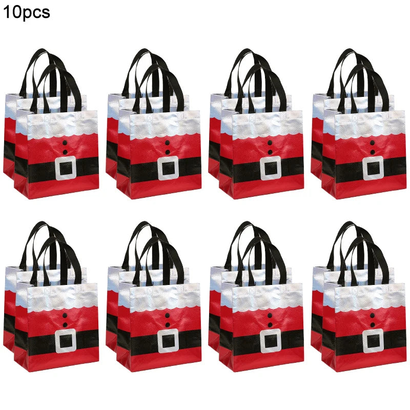 10/20 Pcs Santa Claus Christmas Gift Bags