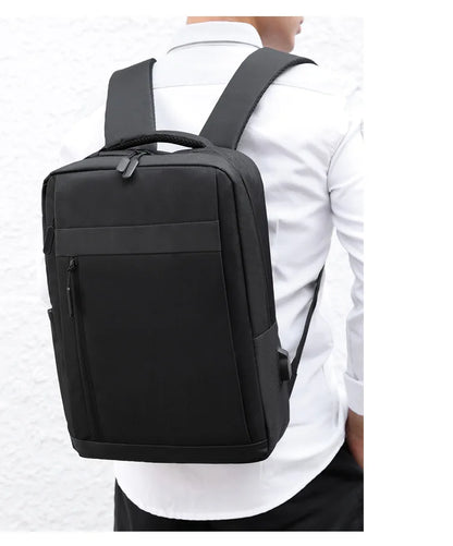 Business Laptop Backpack Large Capacity Multifunctional Usb Charging Waterproof Film Backbag Casual Shoulder Bag For Men