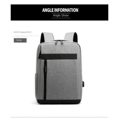 Business Laptop Backpack Large Capacity Multifunctional Usb Charging Waterproof Film Backbag Casual Shoulder Bag For Men