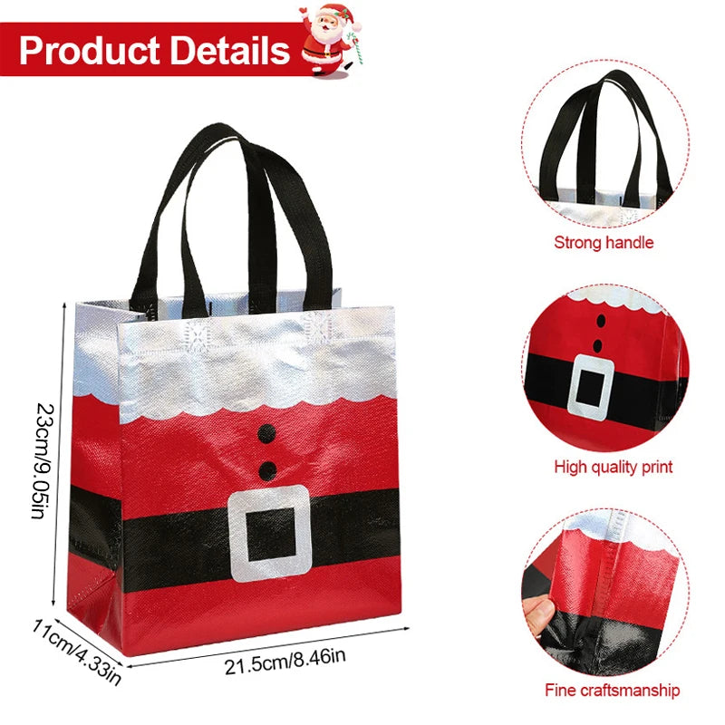 10/20 Pcs Santa Claus Christmas Gift Bags