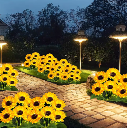 Sunflower Solar LED Garden Lights (BOGO)