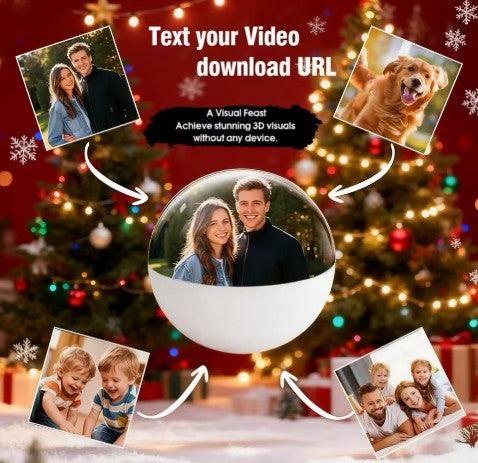 Magic Sphere Christmas Video Ornament