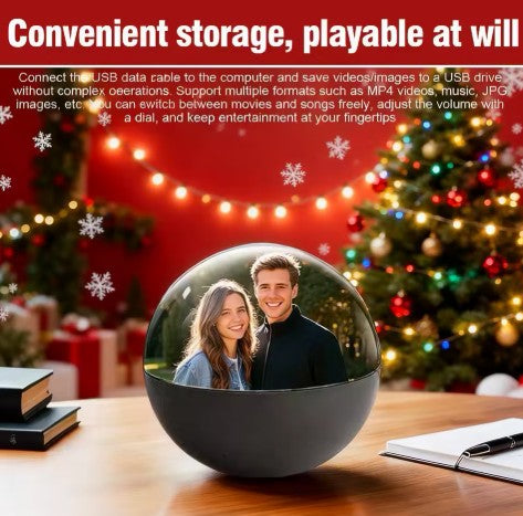 Magic Sphere Christmas Video Ornament