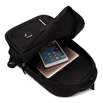 Minimalist Large Capacity Backpacks Men's Waterproof Oxford Commute School Backpack Business Casual Multiple Pockets Travel Bag