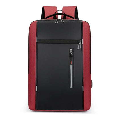 Waterproof Oxford Laptop Backpack for Men 15.6 Inch USB Charging Business Travel School Backpack High Capacity