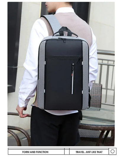 Waterproof Business Backpack Men USB School Backpacks 15.6 Inch Laptop Backpack Large Capacity Bagpacks for Men Back Pack Bags