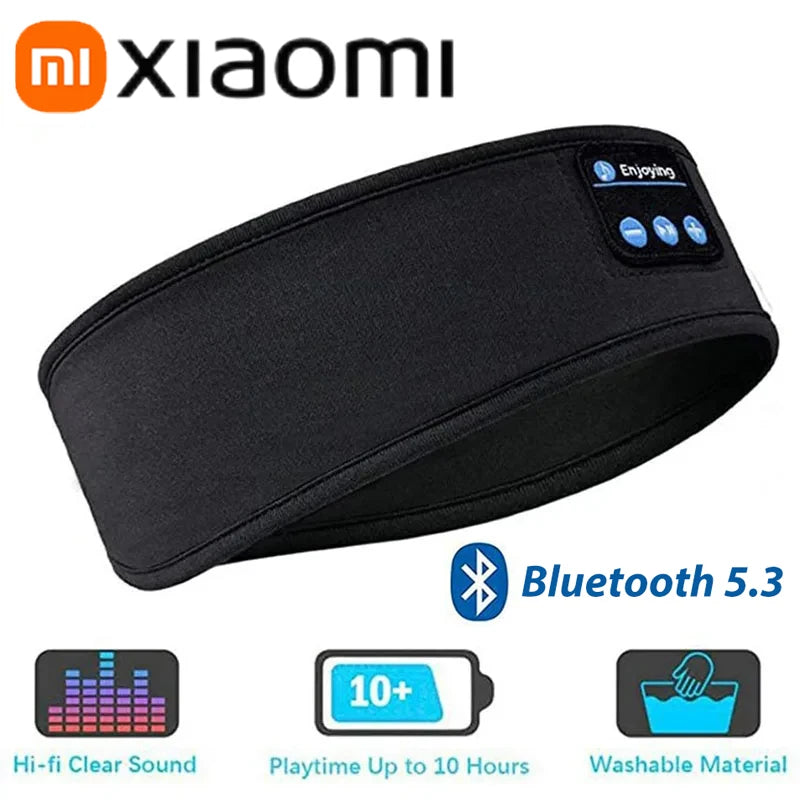 Xiaomi Bluetooth 5.3 Wireless Headset Sleep Aid Music Eye Masks Rechargeable Sports Headband Durable Nap Blackout Eyes Mask