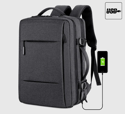 Men Large Capacity Backpack USB Charging Male Laptop Bagpack Waterproof Business Travel Back Pack Luggage Bag Mochila