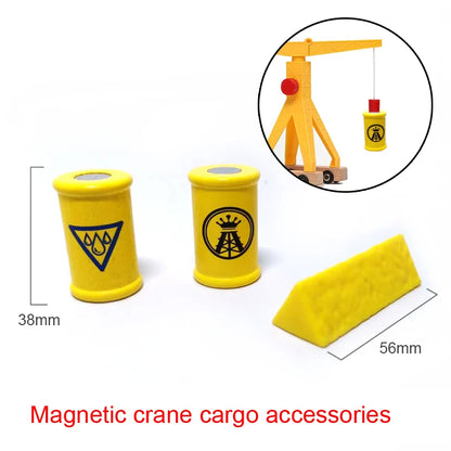 Car Toy,Wooden Train Magnetic Link Can Be Connected To Wooden Train Set Track Toy Children's Puzzle Hand Push Toy Car,W09
