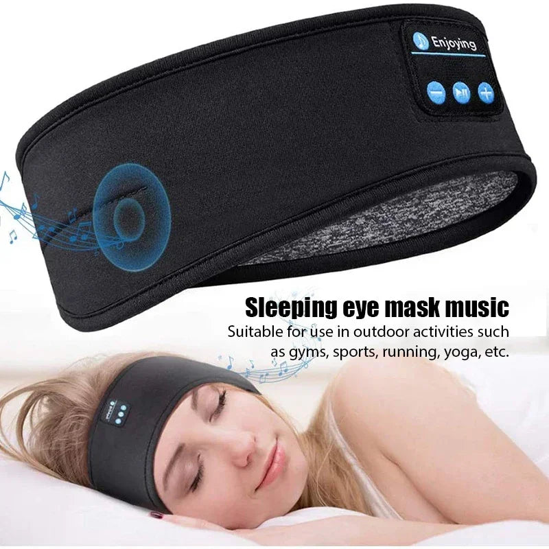 Xioami Bluetooth 5.0 Earphones Sports Sleeping Headband Elastic Wireless Headphones Music Eye Mask Noise Cancellation Headset