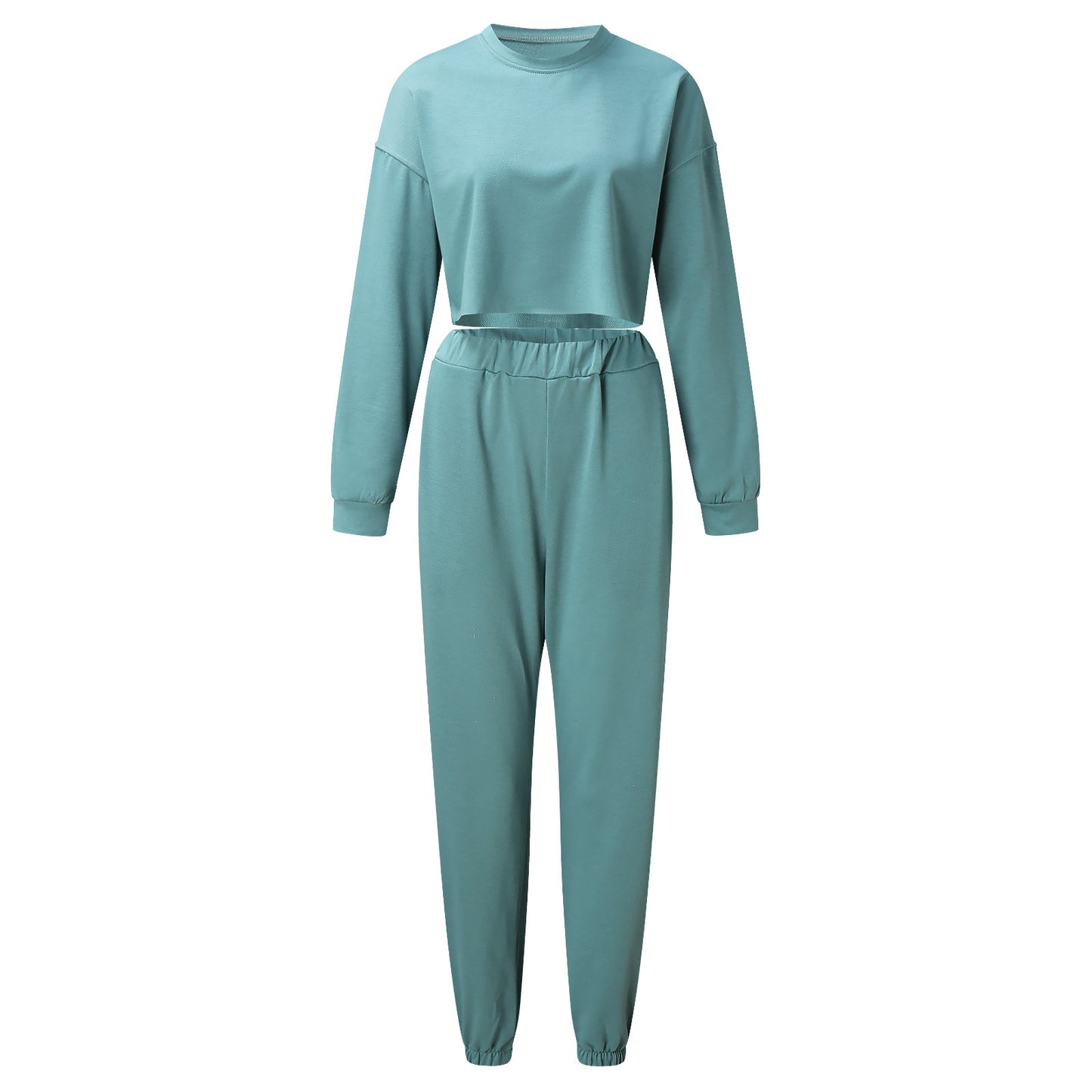 Women's Casual Loose Sports Sweater Suit 2-piece Set