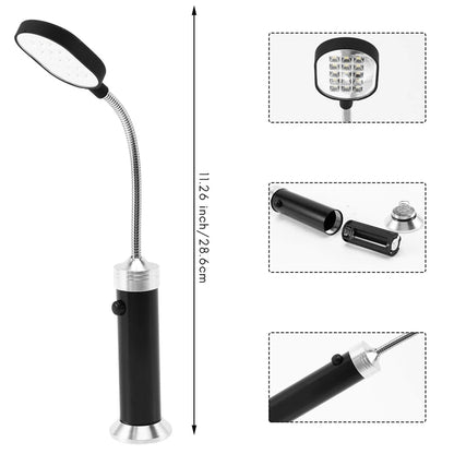 Barbecue Grill Light Magnetic Base Super-Bright Led Bbq Lights - 360 Degree Flexible Gooseneck, Weather Resistant- Pack Of 2