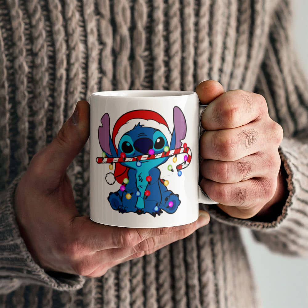 Stitch Christmas Ceramic Mug