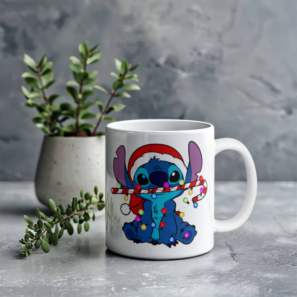 Stitch Christmas Ceramic Mug