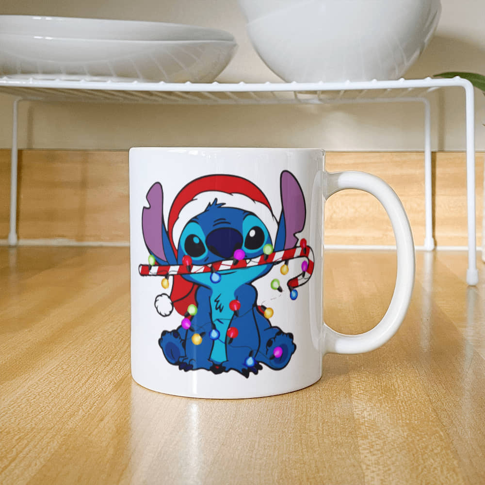 Stitch Christmas Ceramic Mug