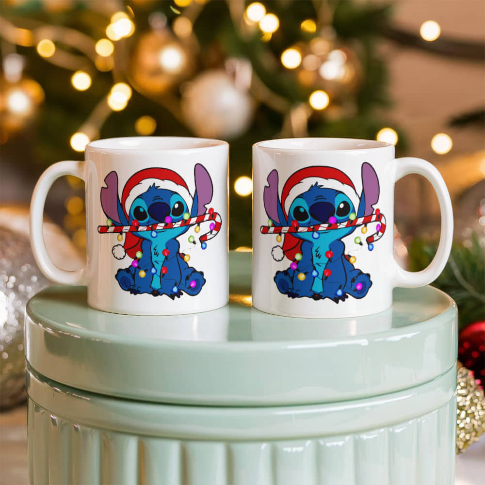 Stitch Christmas Ceramic Mug